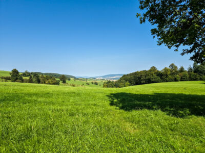 Wunderschöne hügelige Landschaft